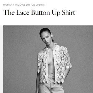 FRAME - The Lace Button Up Shirt